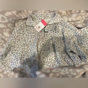 Monogrammed Quarter Zip Sweatshirt -JLW